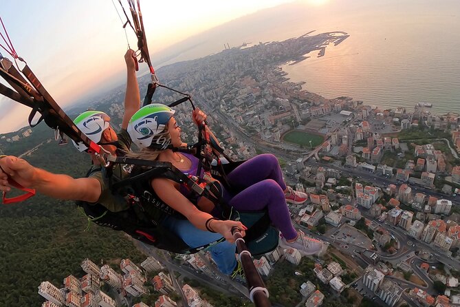 Paragliding activity in Lebanon - Tandem Paragliding Over Jounieh, Harissa, and the Mediterranean